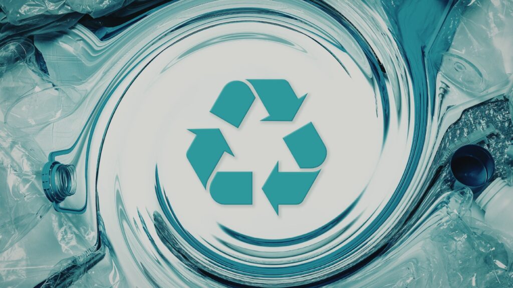 grafica che ricorda il riciclo - upcycling cosmetico